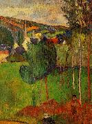 Paul Gauguin View of Pont Aven from Lezaven France oil painting artist